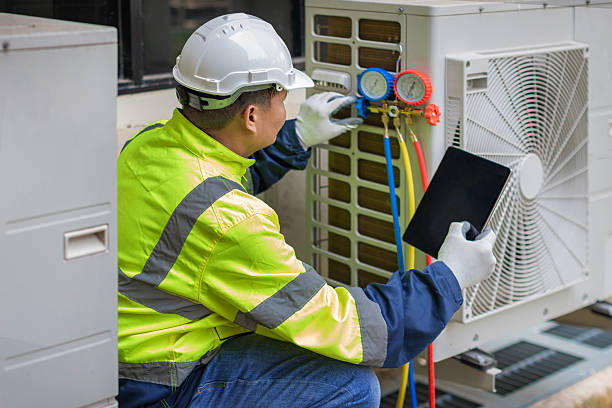 Professional Hvac technician working in Mertens, TX